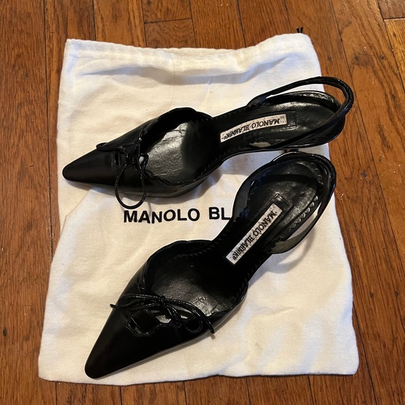 Vintage Manolo Blahnik slingback pumps - Picture 2 of 6